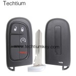 433Mhz 4A chip FCC:GQ4-54T keyless 3+1 button remote key for Dodge,Ram 2013-2017,Jeep 2014-2018